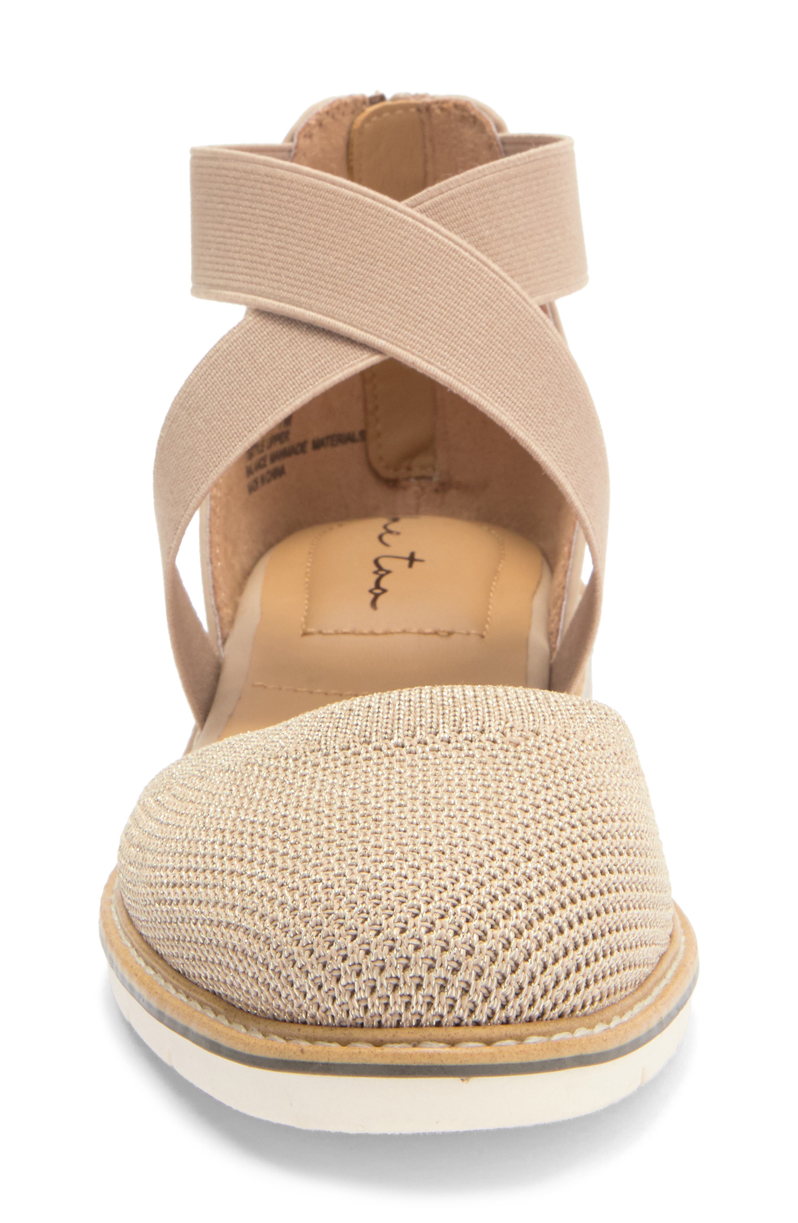 Me Too Hazy Wedge Pump, Alternate, color, Sesame Metallic