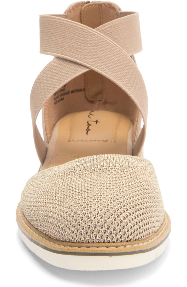 Me Too Hazy Wedge Pump, Alternate, color, Sesame Metallic