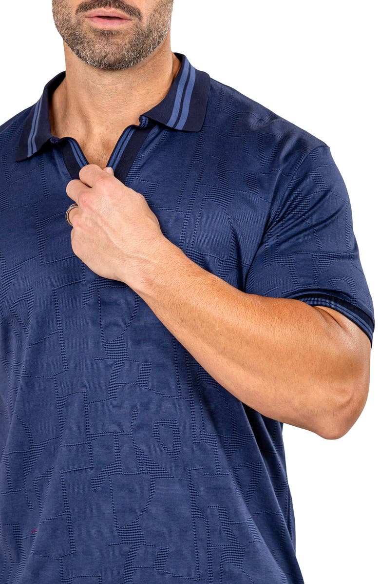 Maceoo Marthy Blue Polo, Alternate, color,