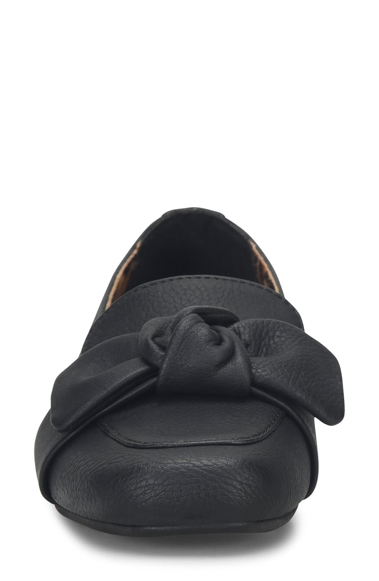 B O C BY BØRN Paisley Bow Flat, Alternate, color, Black Nubuck