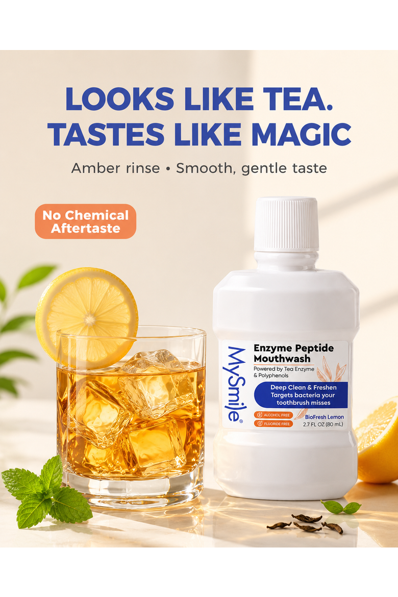 Enzyme Peptide Whitening Mouthwash, Alternate, color, White
