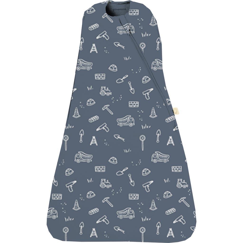 Gunamuna Swaddle Sleep Bag, 1.0 Tog In Blue