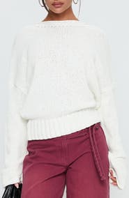 Princess Polly Reannon Wide Neck Sweater