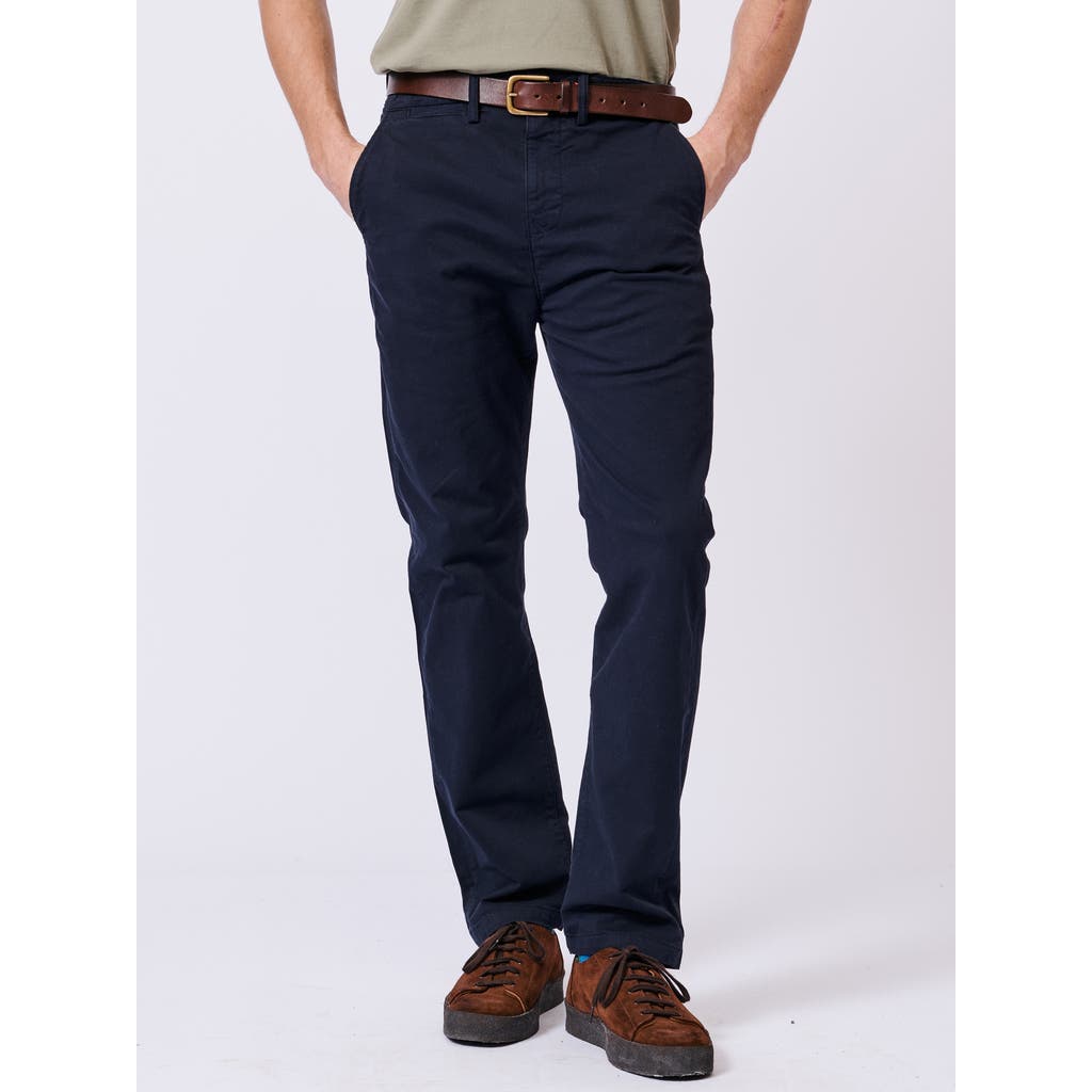 Aubin Witham Stretch Chino Pants In Blue