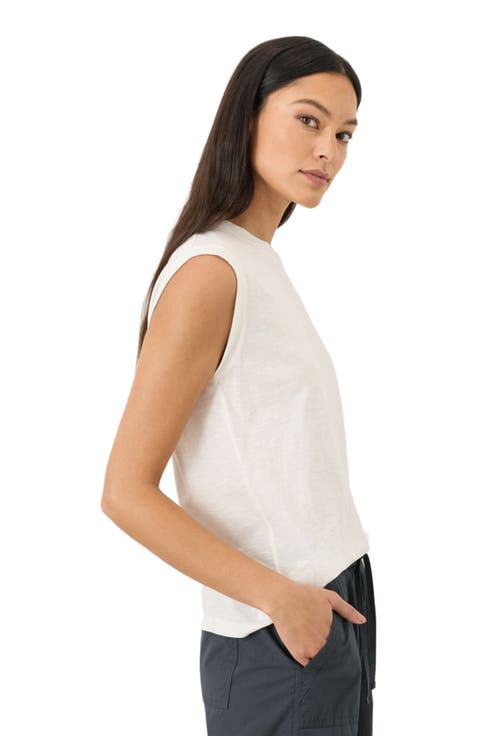 Organic Cotton Featherweight Slub Relaxed Muscle Tee