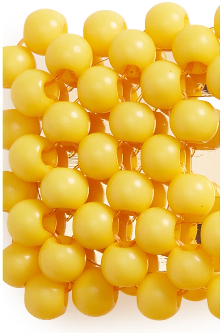 2-Pack Beaded Snap Barrettes, Alternate, color, YELLOW
