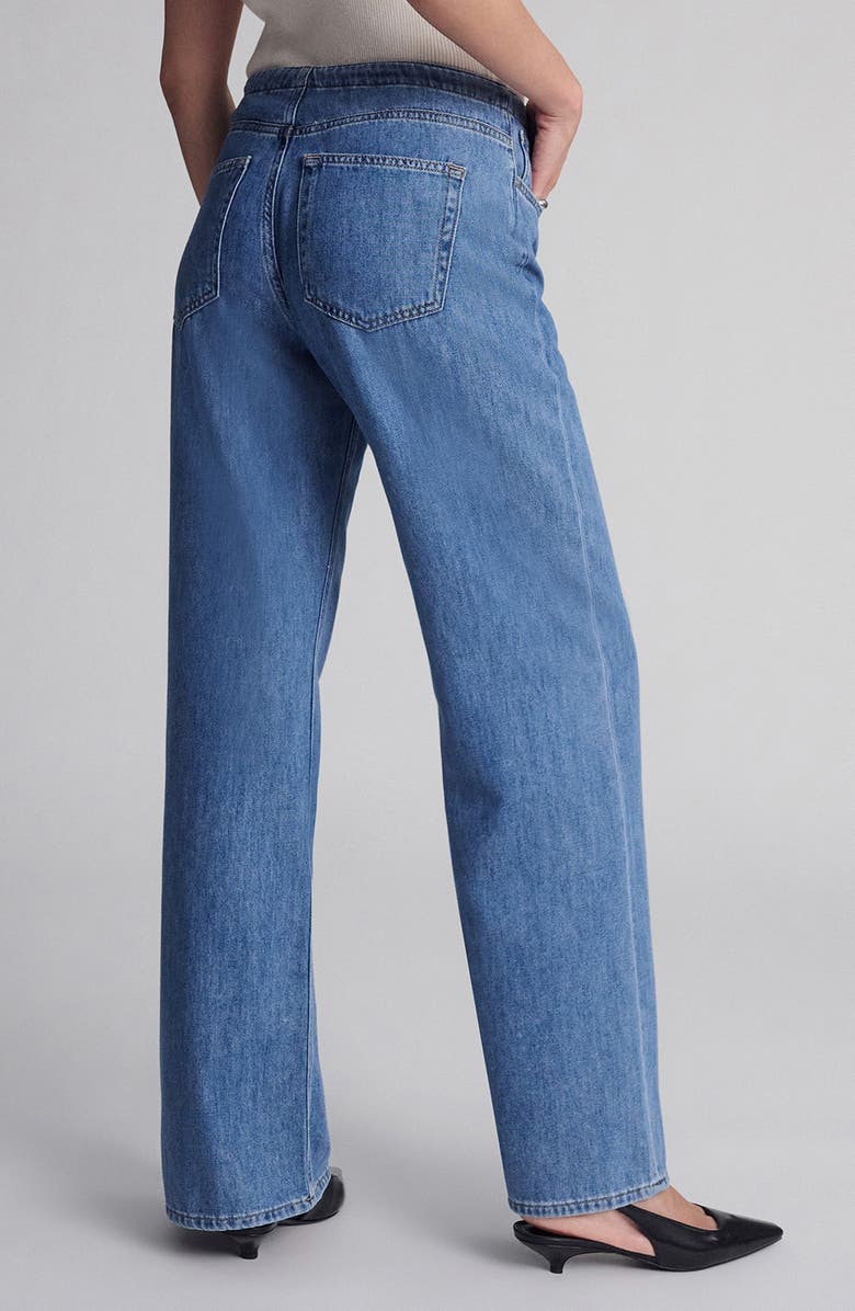 Mavi Jeans Merly Wide Leg Denim Pants, Alternate, color, Mid Well Blue