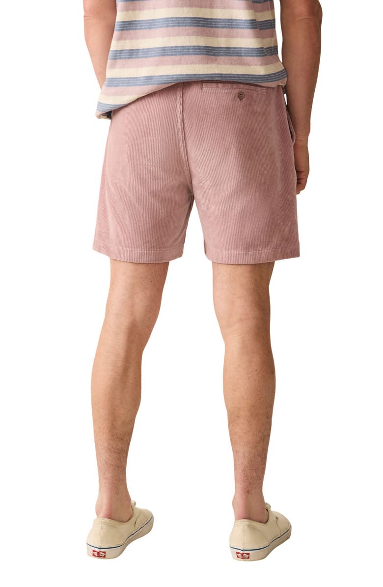 Faherty Corduroy Drawstring Shorts, Alternate, color, Dusty Plum
