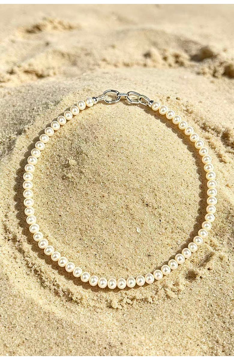 Classicharms Audrey Ocean Pearl Necklace, Alternate, color,