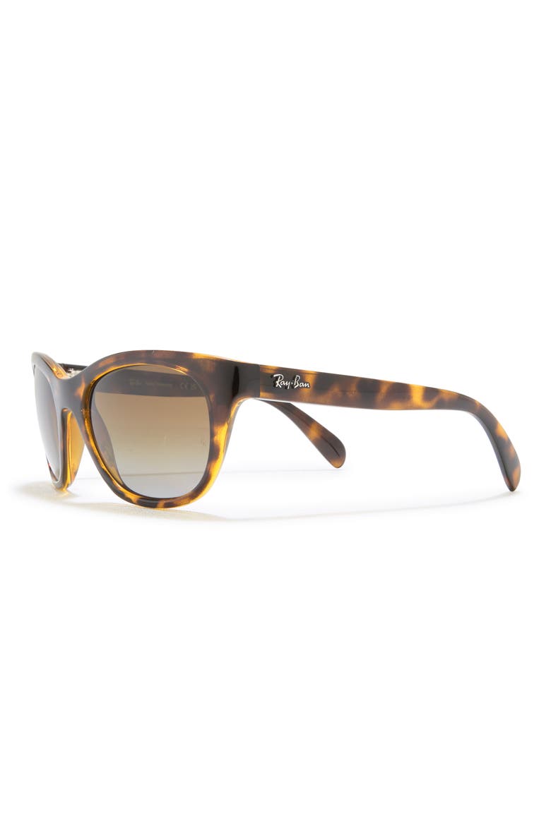 56mm Highstreet Polarized Cat Eye Sunglasses, Alternate, color, LITE HAVA