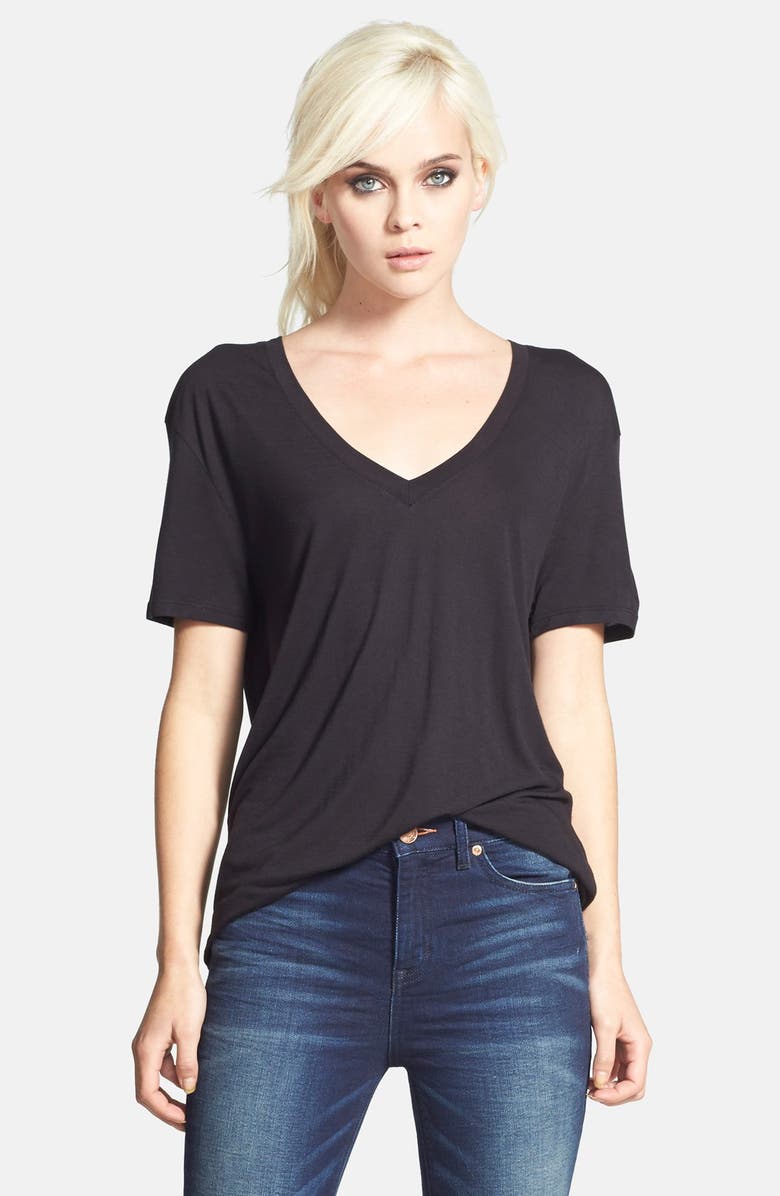 Tildon Slouchy V-Neck Tee, Main, color, 