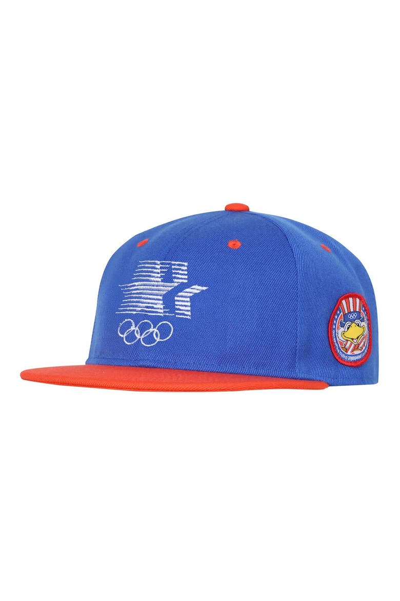 Men's Outerstuff  Royal Los Angeles 1984 Olympic Games Stars & Rings Deadstock Snapback Hat, Main, color, Royal