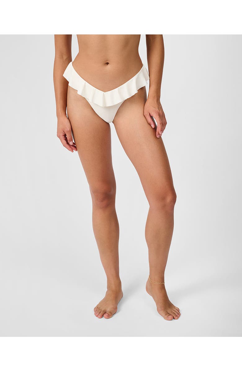 WeWoreWhat Ruffle Delilah Bottom, Main, color, Off White