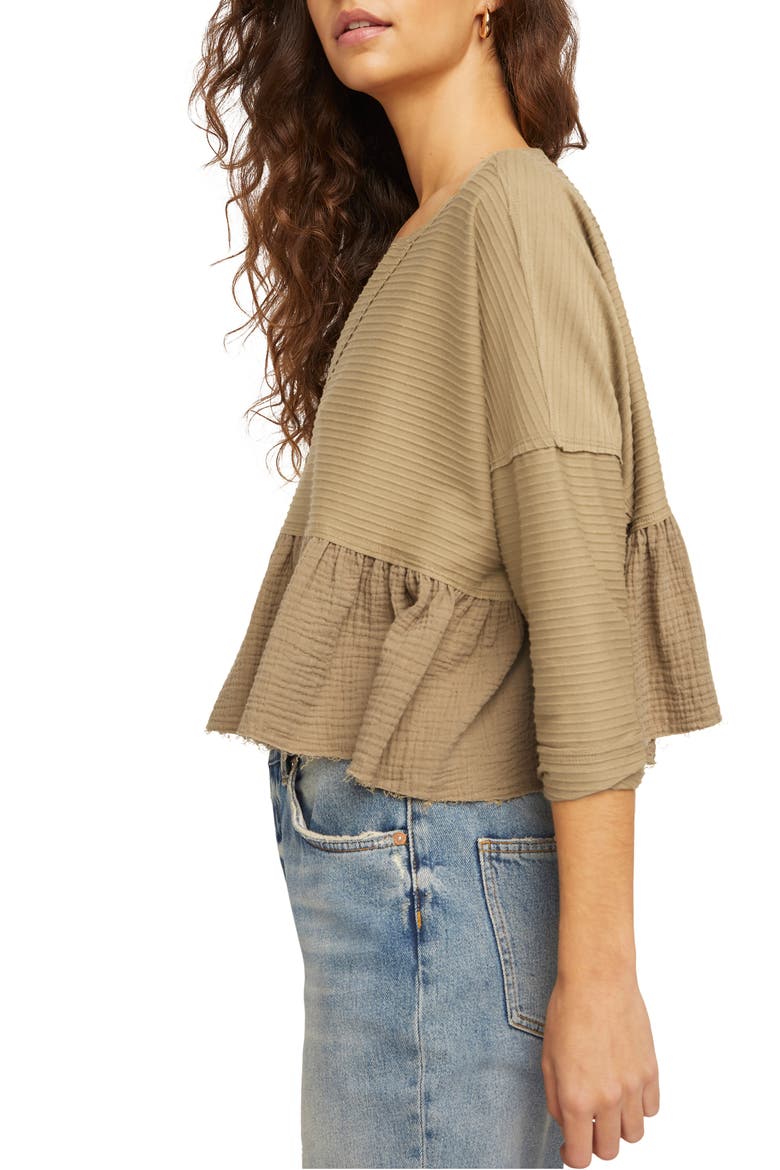 Dallas Crop Henley Top, Alternate, color, NATIVE LAND