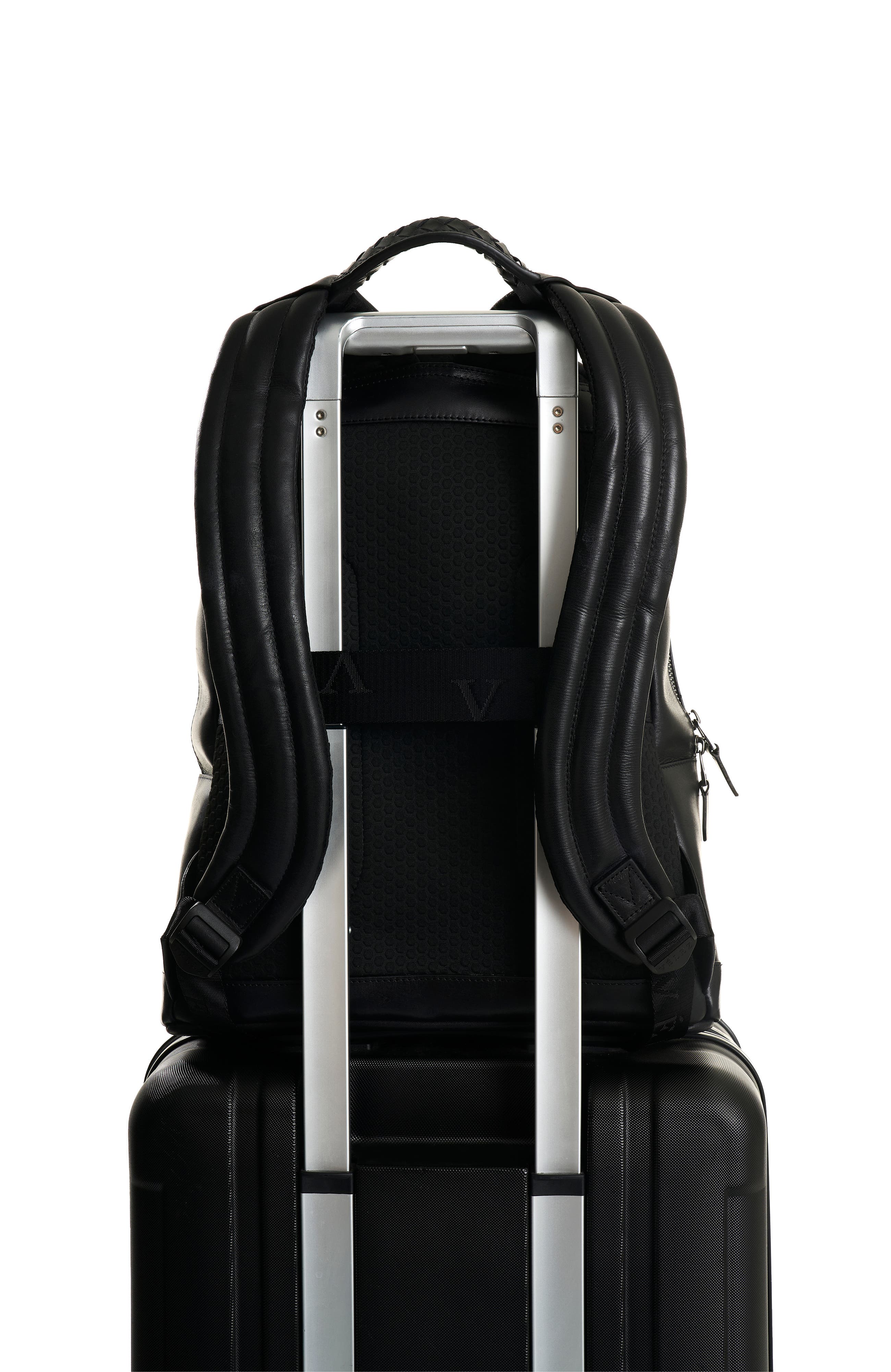 Velez Smooth Leather Backpack with Vintage Effect, Alternate, color, 