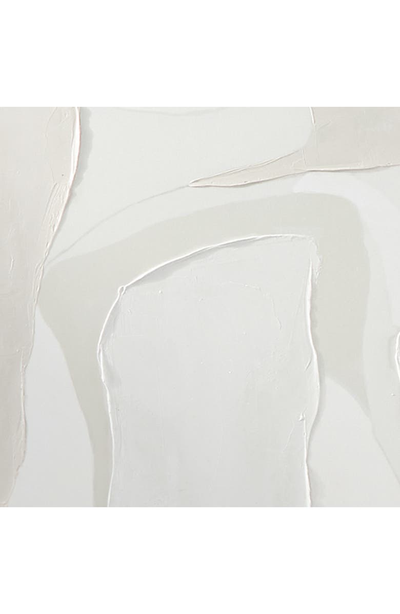 VIVIAN LUNE HOME White Abstract Canvas Framed Wall Art, Alternate, color, White