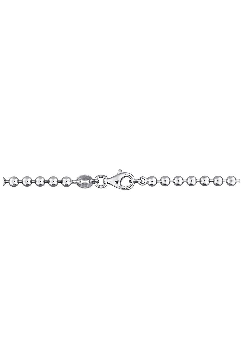 Lab Created Sapphire & Lab Created White Sapphire Necklace, Alternate, color, BLUE