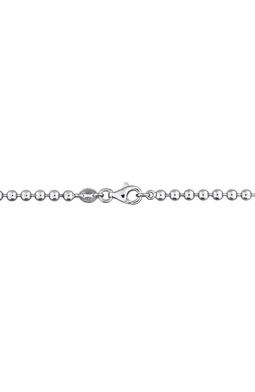 Delmar Lab Created Sapphire & Lab Created White Sapphire Necklace In Blue