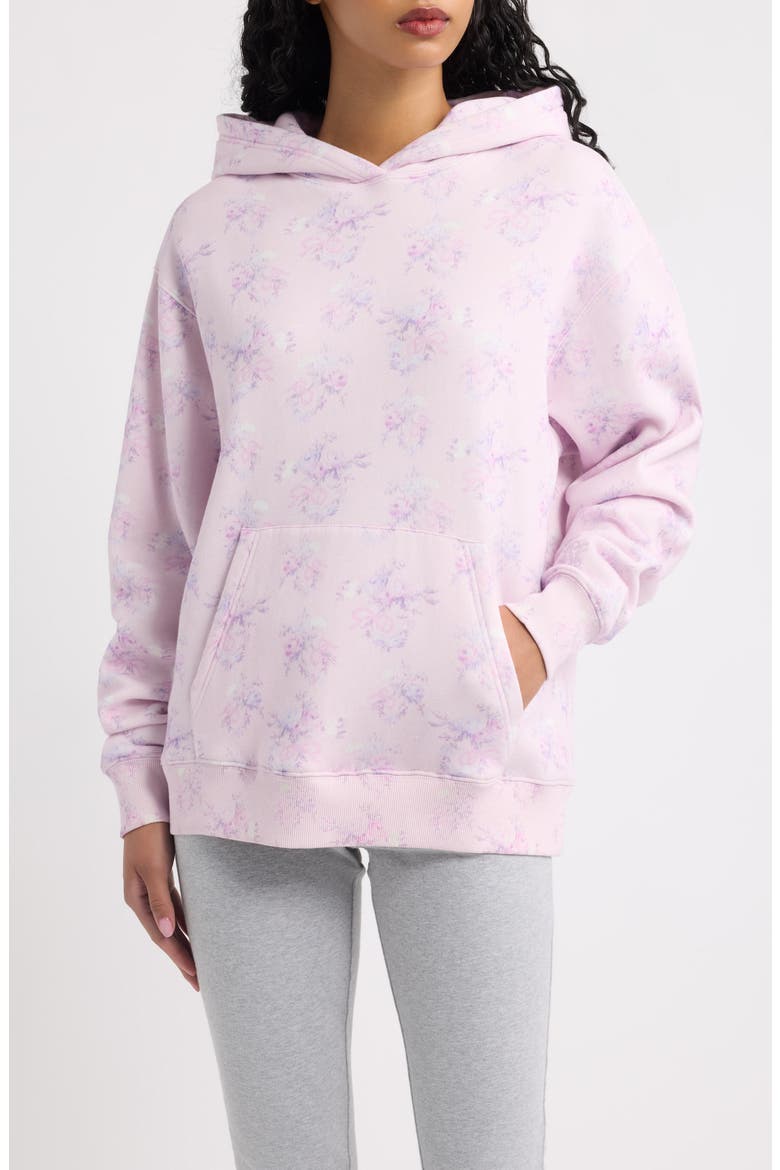 Nacova Ditsy Floral Hoodie, Main, color, ICED MAUVE