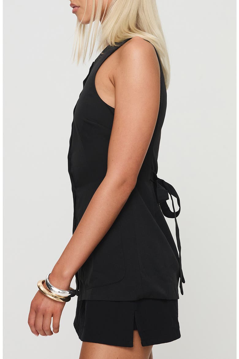 Mystick Button-Up Vest, Alternate, color, BLACK