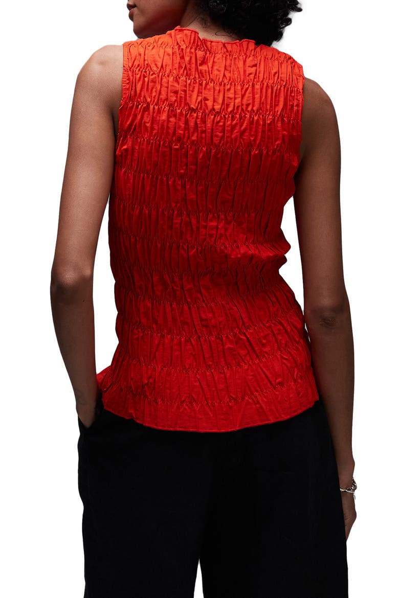 Smocked Tank, Alternate, color, RED