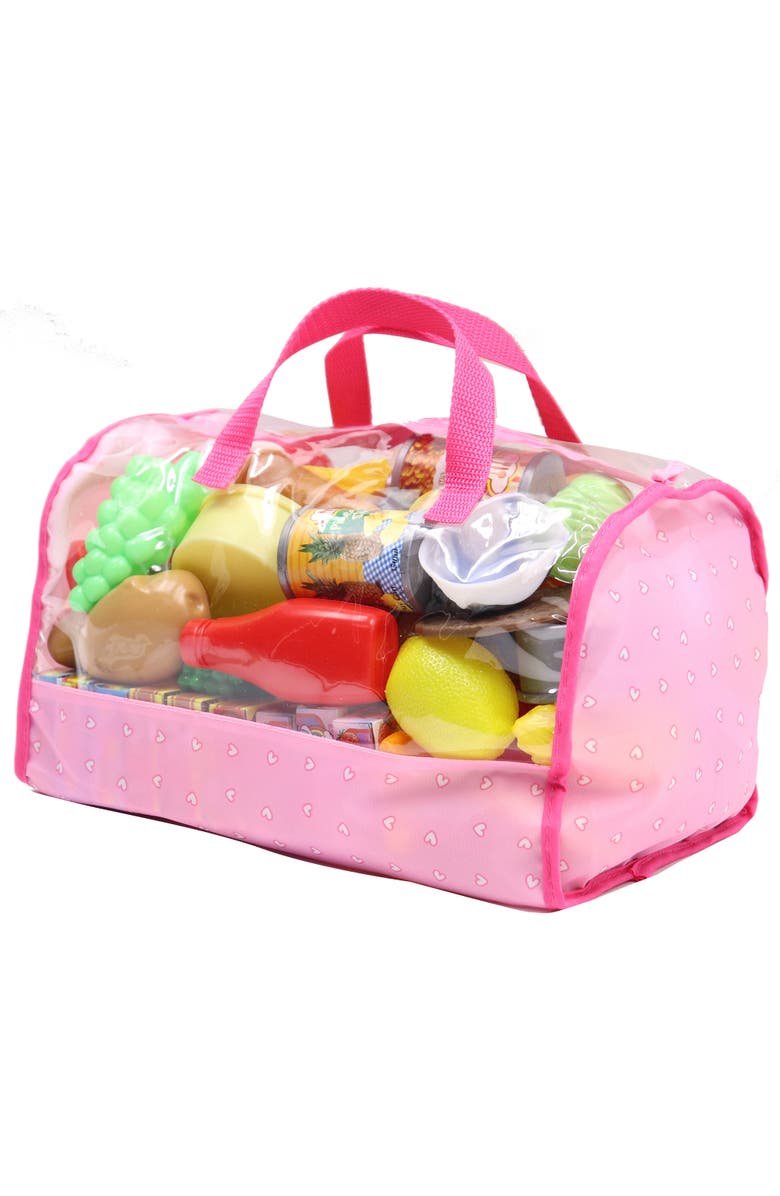 Gi-Go Toy Dream Collection, Pretend Food Set with Carry Bag, 120 Pieces, Main, color, Multicolored