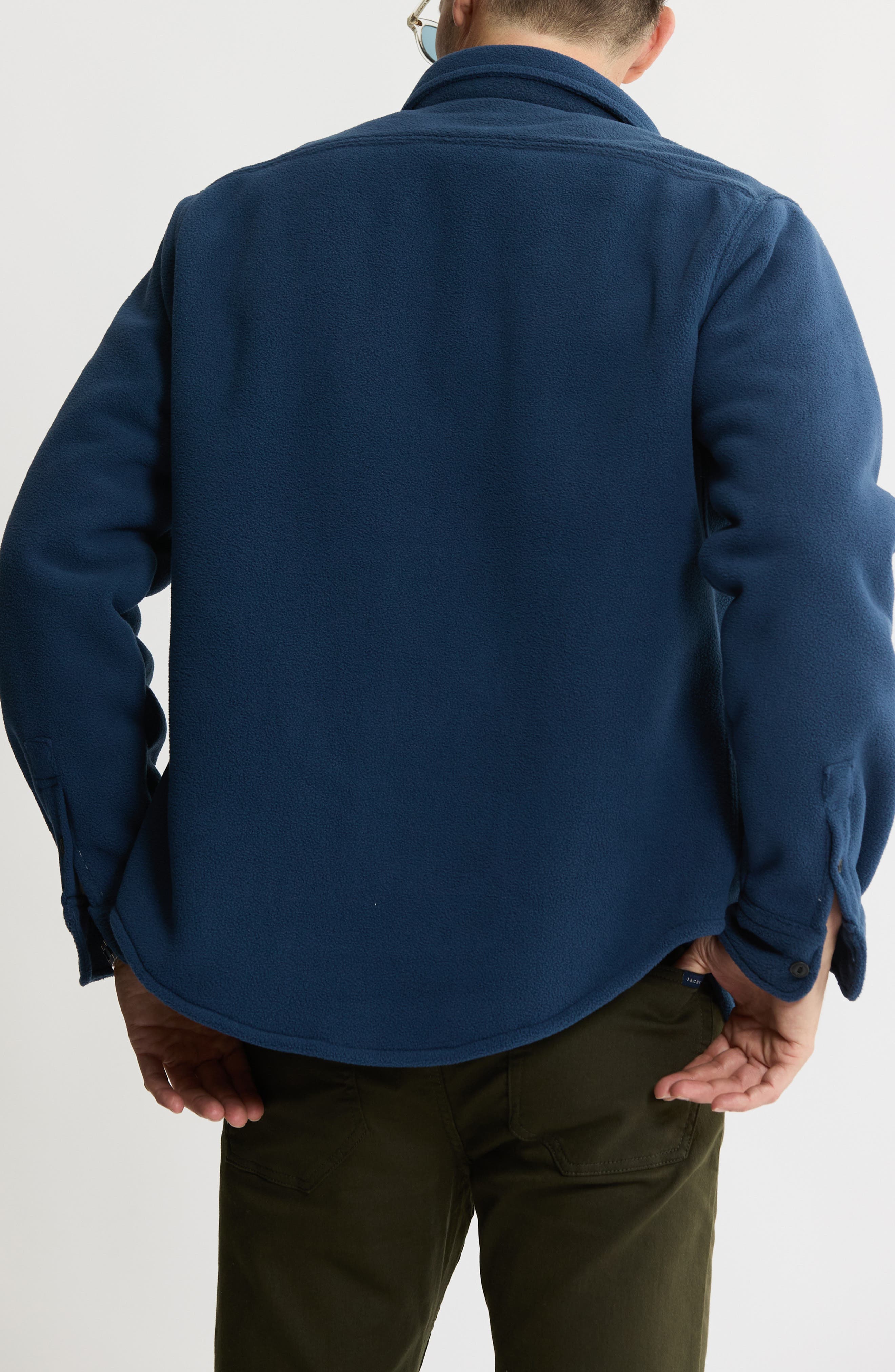 Shirt Jacket with Faux Fur Lining - image 2