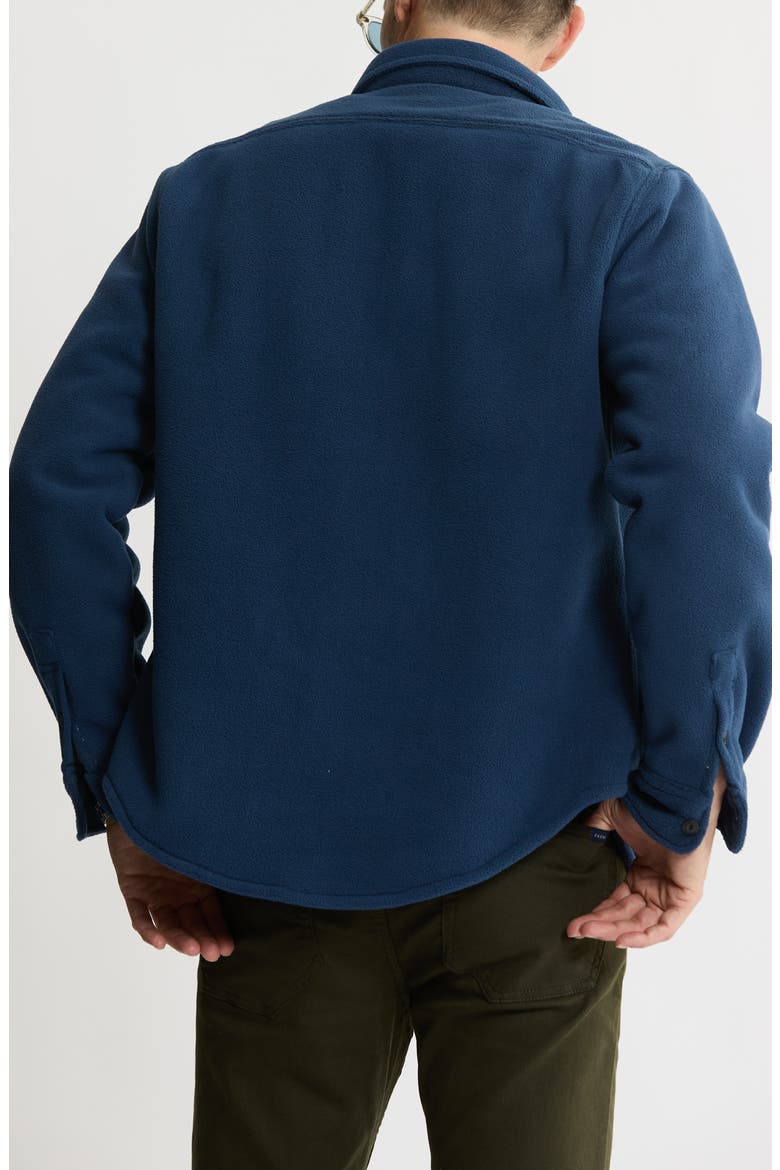 Shirt Jacket with Faux Fur Lining, Alternate, color, DENIM