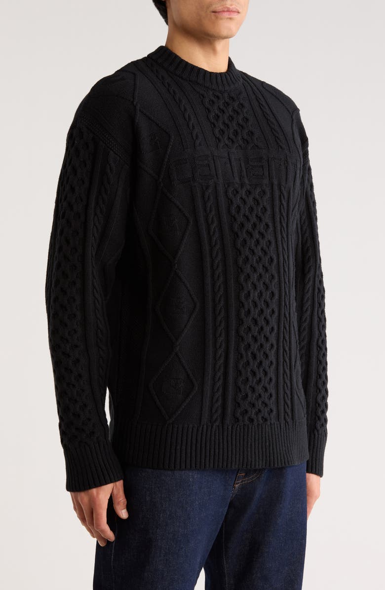 Carhartt Work In Progress Shawn Cotton Blend Sweater, Alternate, color, Black