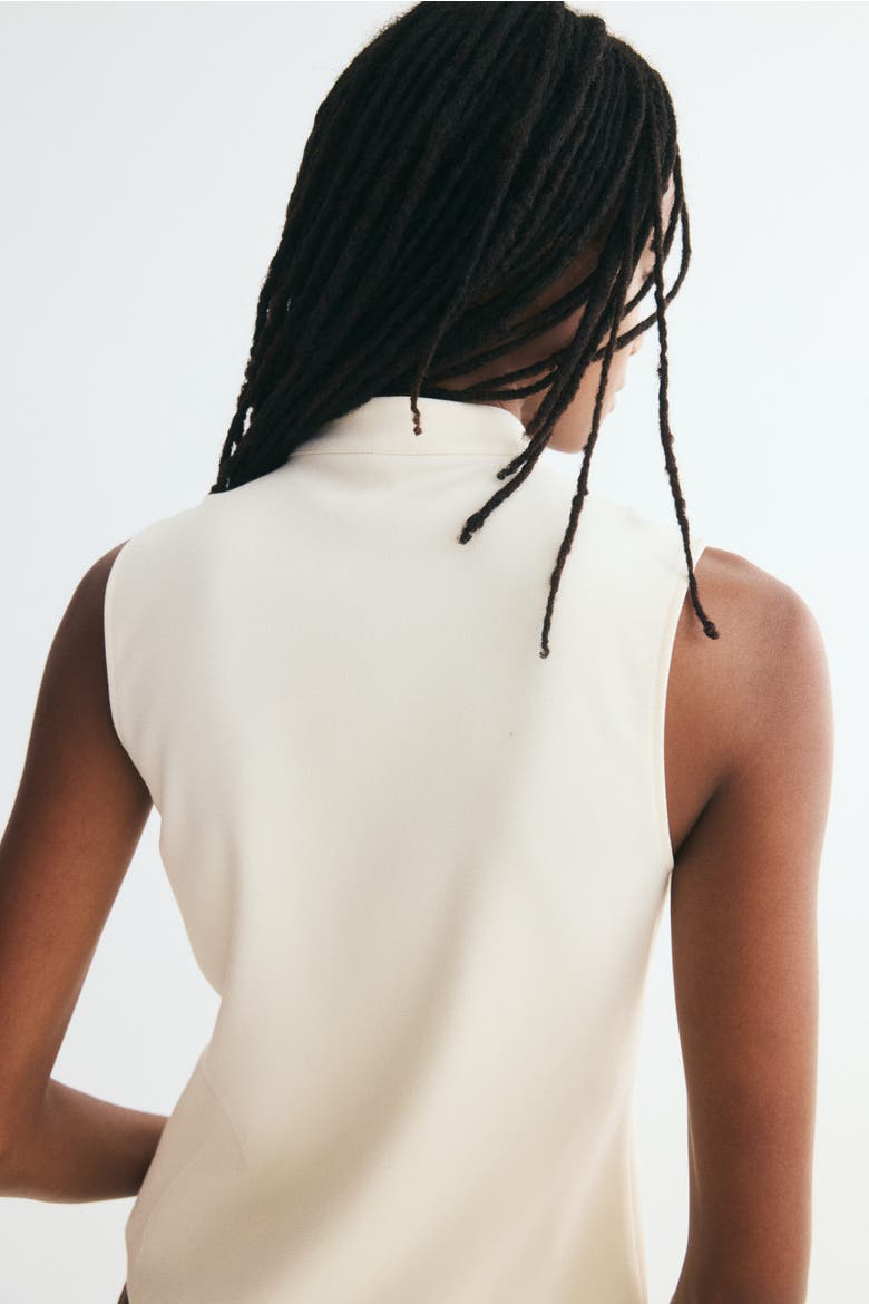 Button-Detail Vest, Alternate, color, Cream