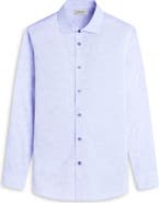 Bugatchi Axel Floral Jacquard Shaped Fit Button-Up Shirt