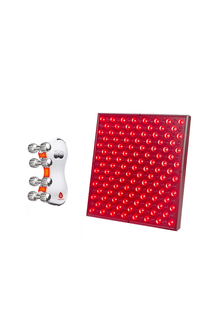 5-in-1 LED Light Therapy Skin Roller Massager & LED Red Light Therapy Panel, Main, color, Multicolor