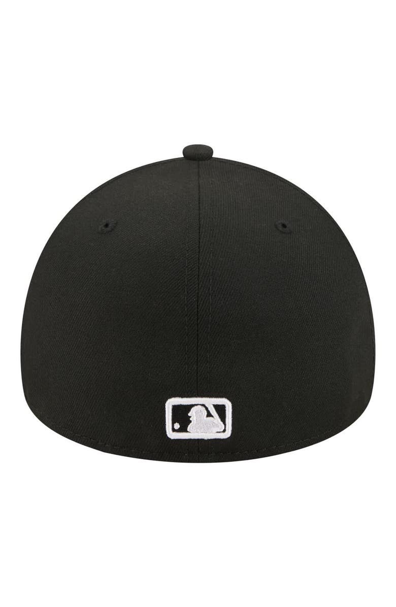 New Era Men's New Era Black Boston Red Sox A-Frame 59FORTY Fitted Hat, Alternate, color, Black