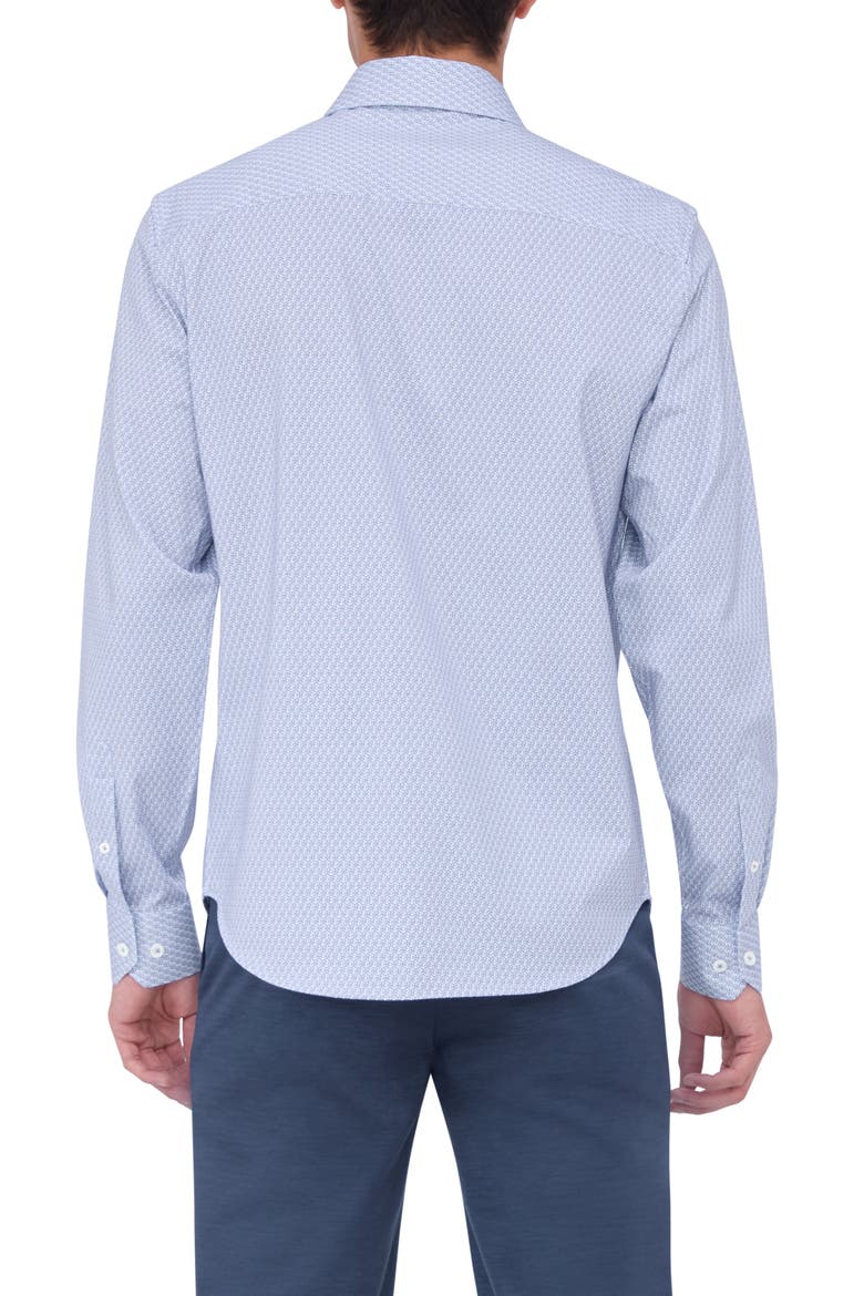 James OoohCotton® Beehive Print Button-Up Shirt, Alternate, color, LILAC