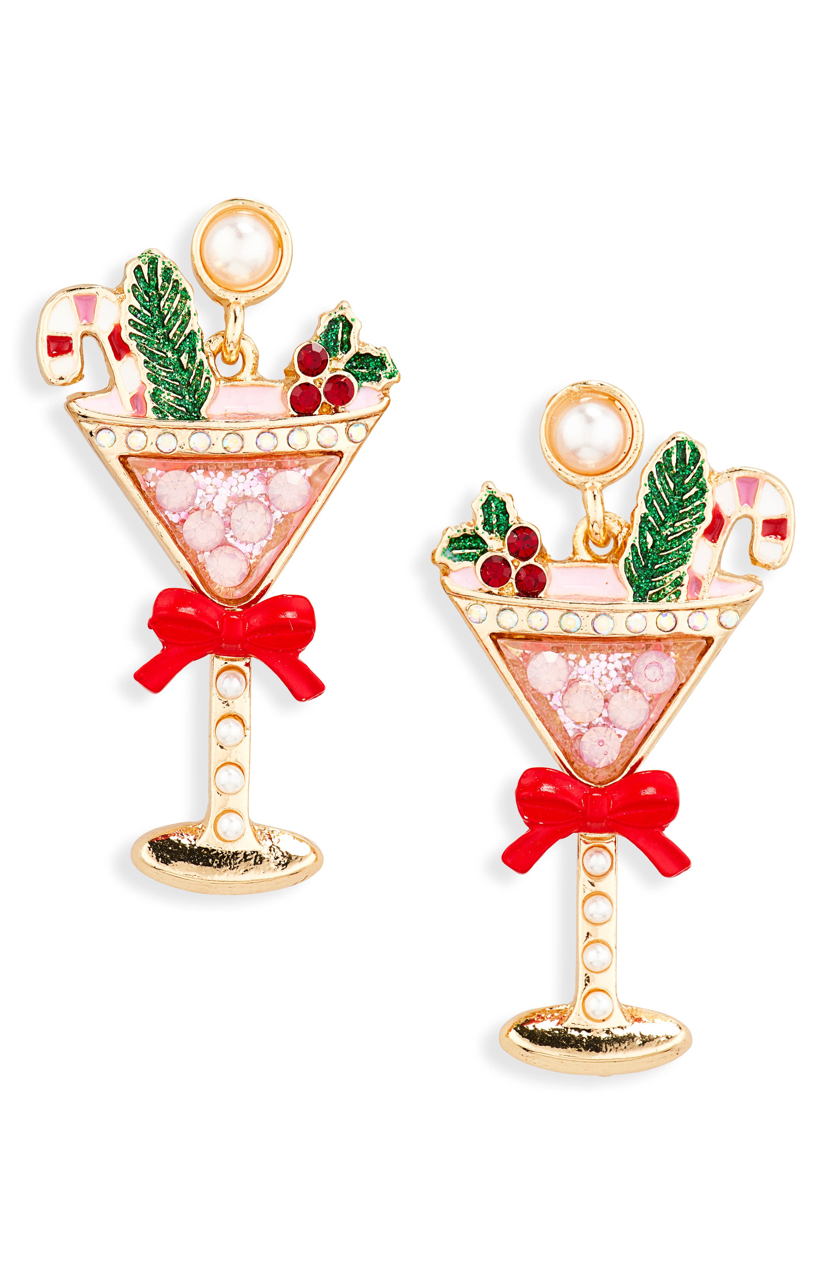 Leith Peppermint Martini Earrings