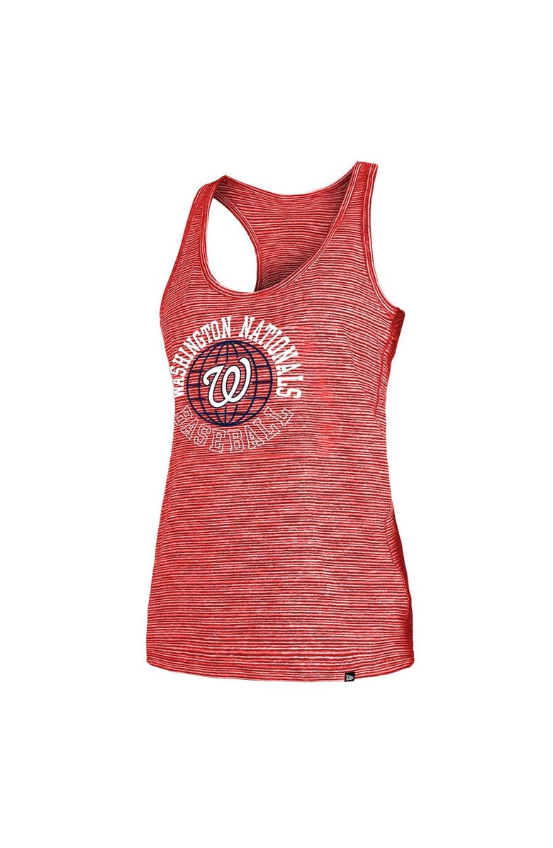 New Era Women's New Era Red Washington Nationals Active Racerback Tank Top, Alternate, color, Red
