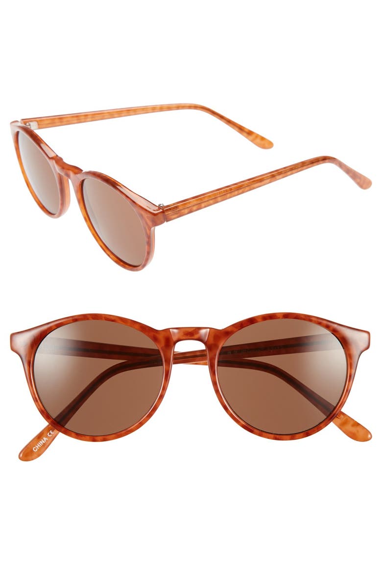 A.J. Morgan 'Grad School' 49mm Round Sunglasses, Main, color, 