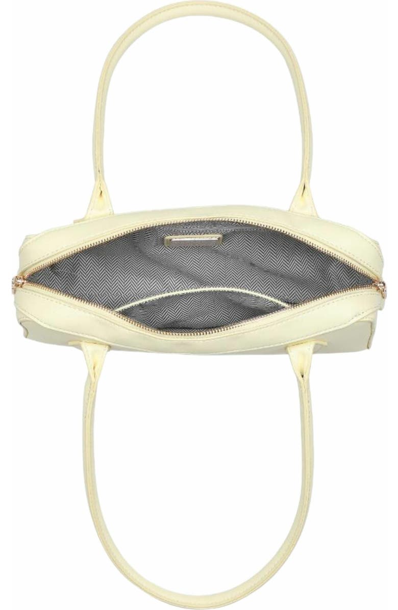 MODA LUXE Betty Vegan Leather Shoulder Bag for Women in Butter Yellow, Alternate, color, Butter