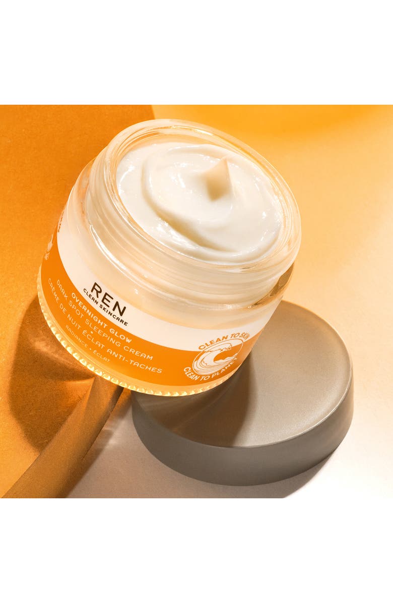 REN Clean Skincare Overnight Glow Dark Spot Sleeping Cream, Alternate, color, 