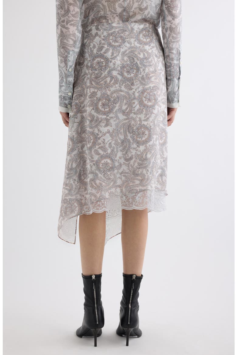 Inouka Paisley Silk Skirt, Alternate, color, LIGHT BEIGE