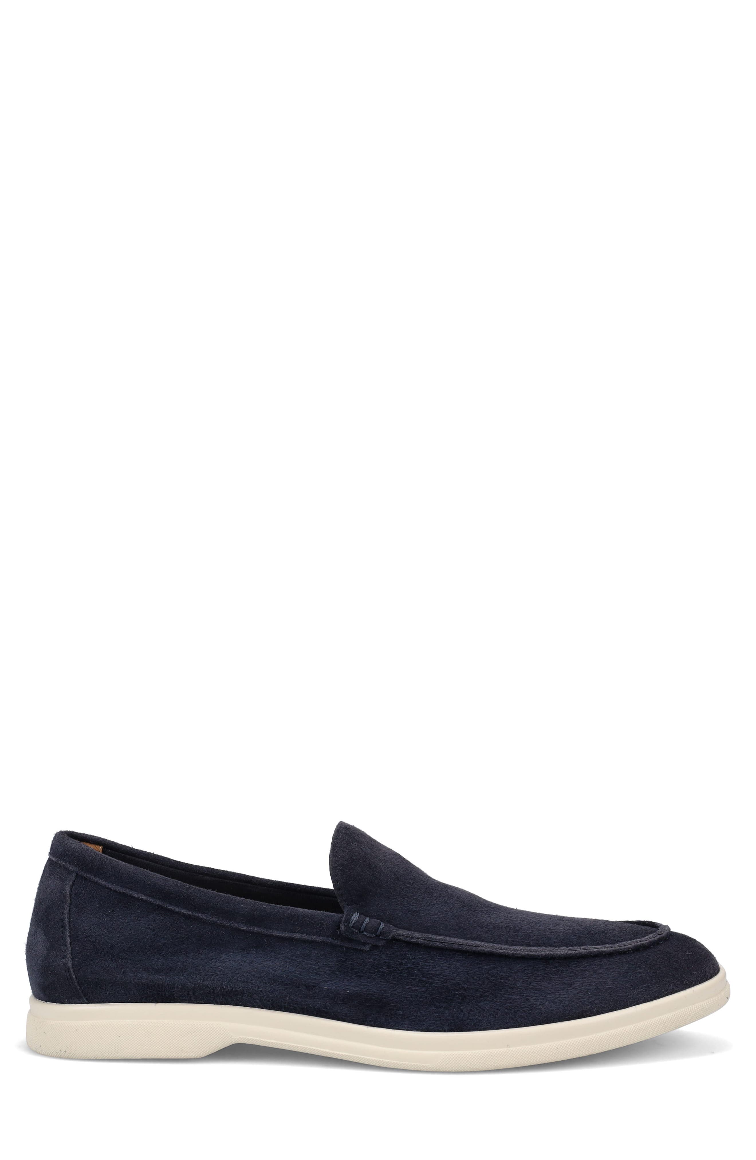 Jakub Water Resistant Loafer, Alternate, color, NAVY