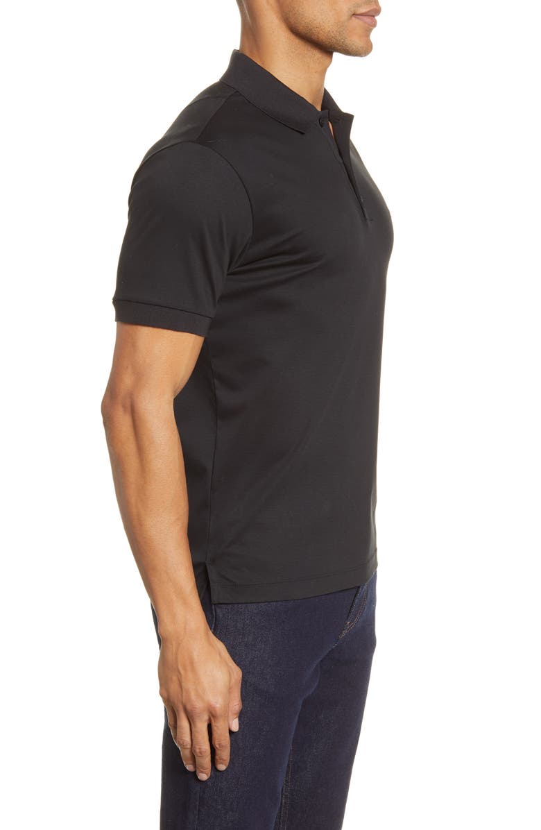 rag & bone Interlock Slim Fit Heathered Polo Shirt, Alternate, color,