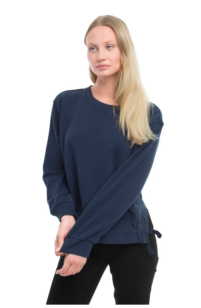 WILT Clothing Woven Side Panels Sweatshirt, Alternate, color, White