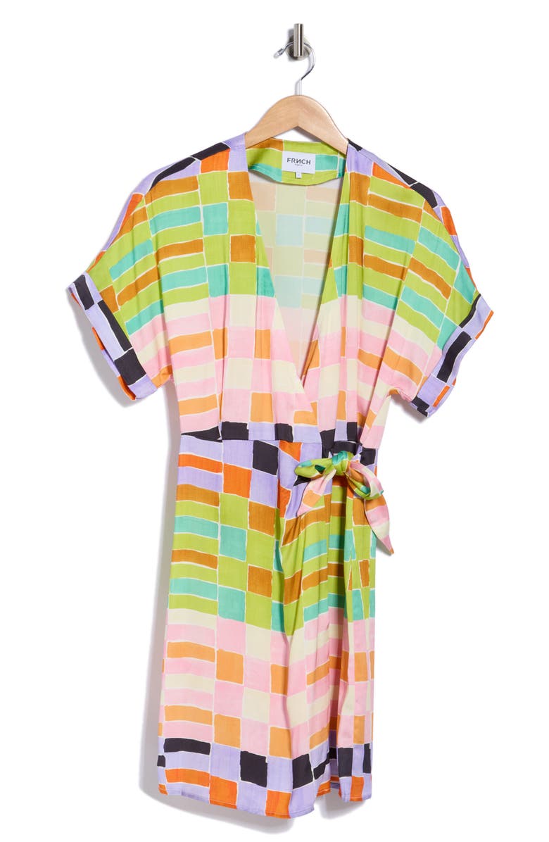 FRNCH Lois Woven Dress, Alternate, color, Hot Palette