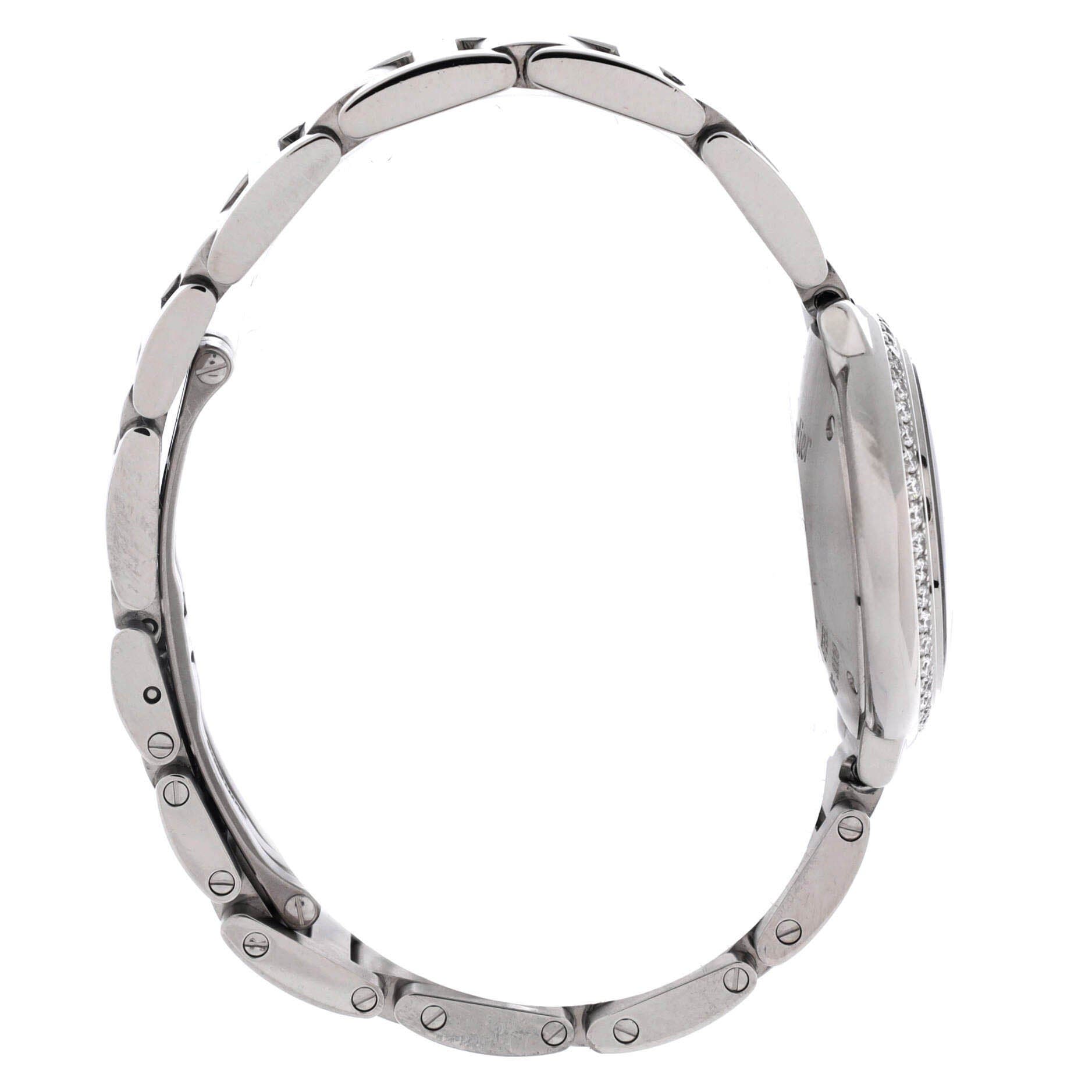 Ballon Bleu de Cartier Quartz Watch Stainless Steel with Diamond Bezel 28, Alternate, color, Metallic Silver