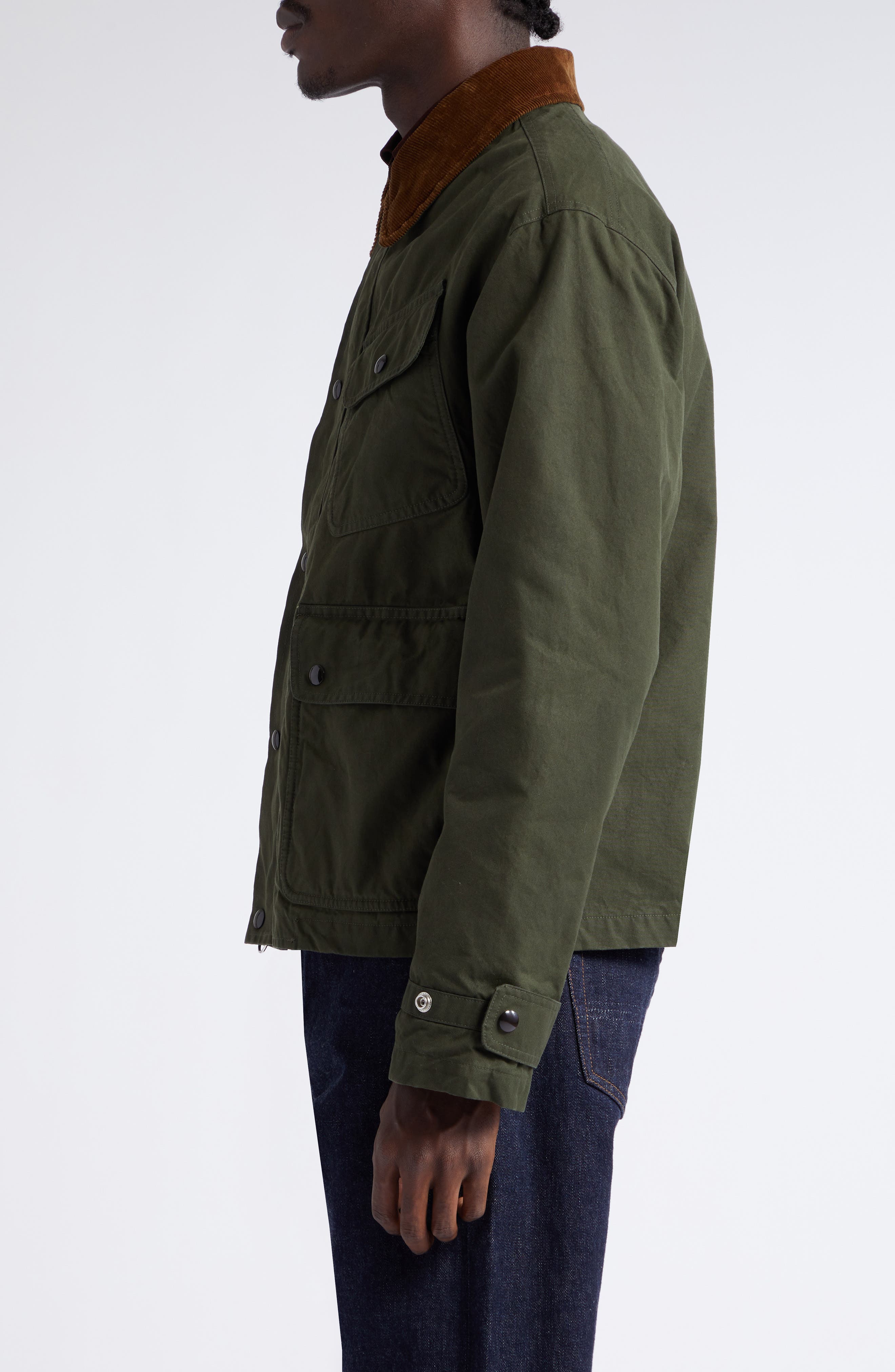 Drake's Wader Water Repellent Waxed Cotton Jacket (Men) | Nordstrom