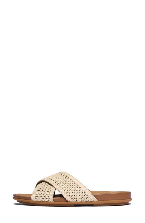 Fitflop Raffia Gracie Slides In Neutral