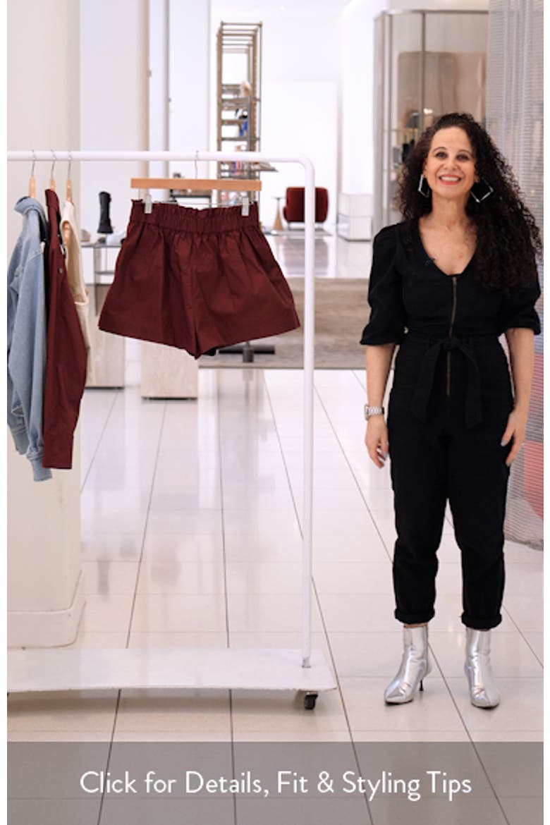Nate Paperbag Waist Cotton Shorts video
