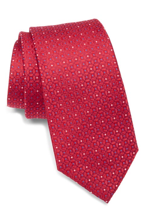 Neat Geometric Silk Tie