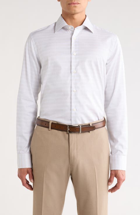 Plaid Cotton Dress Shirt